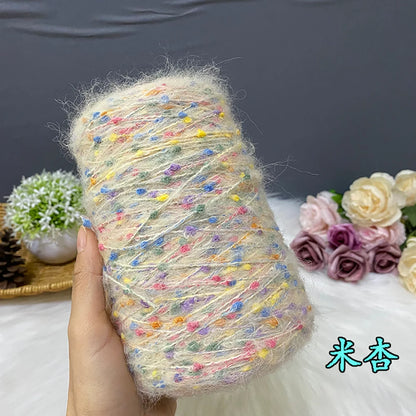 250G/groupe bonbons haricots Mohair doux moyen épais laine tricot écharpe pull automne et hiver à la main laine fil Crochet fil