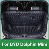 Tapis de coffre de voiture personnalisé en cuir de mouette, couverture complète, doublure de chargement, accessoires d'intérieur imperméables pour BYD Dolphin Mini /surf 2025