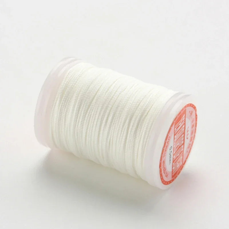 hilo elástico costura fil ciré accessoires cuir artisanat fil à coudre fil ciré rond cordon en Polyester cordon enduit de cire cordes