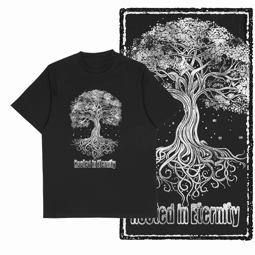 Coolmind MAX yggdrasil printed Exclusive graphic men T shirt 100% cotton big size streetwear men tshirt cool t-shirt tee shirts