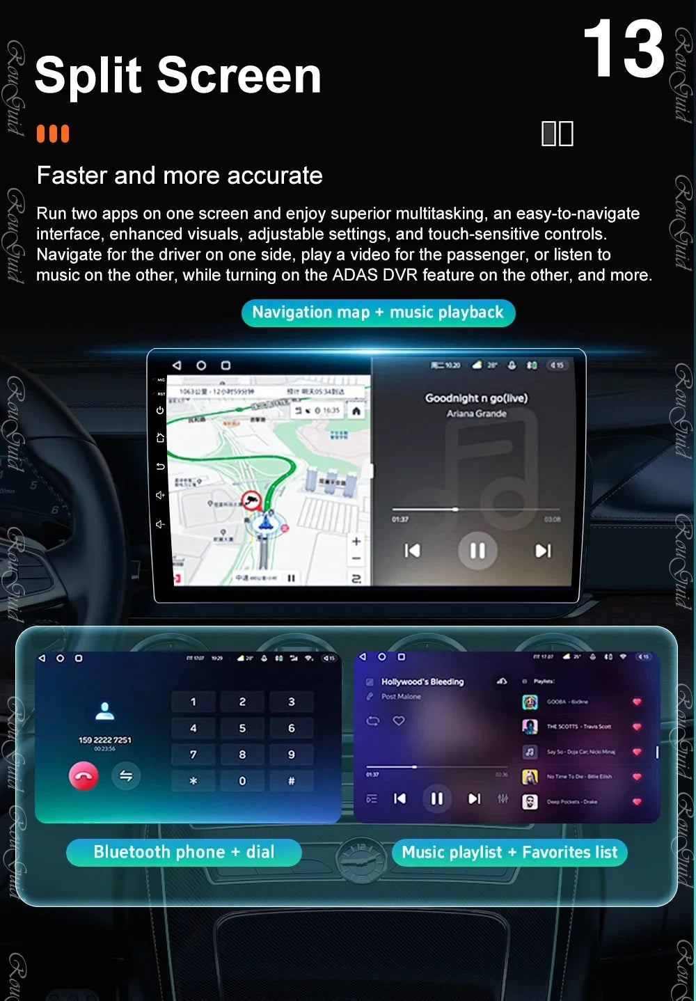 Autoradio Carplay pour Peugeot Expert 2 G9 pour citroën Jumpy pour Fiat Scudo pour Toyota Proace 2007-2017 Navigation GPS No 2din 4G