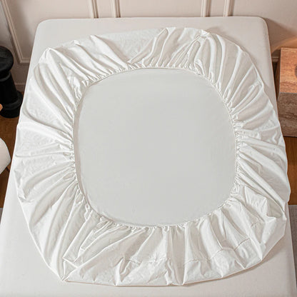 Drap-housse avec bande élastique, couleur unie, housse de matelas douce pour lit simple, double, king, queen, 90/120/140/150/160/180x200cm