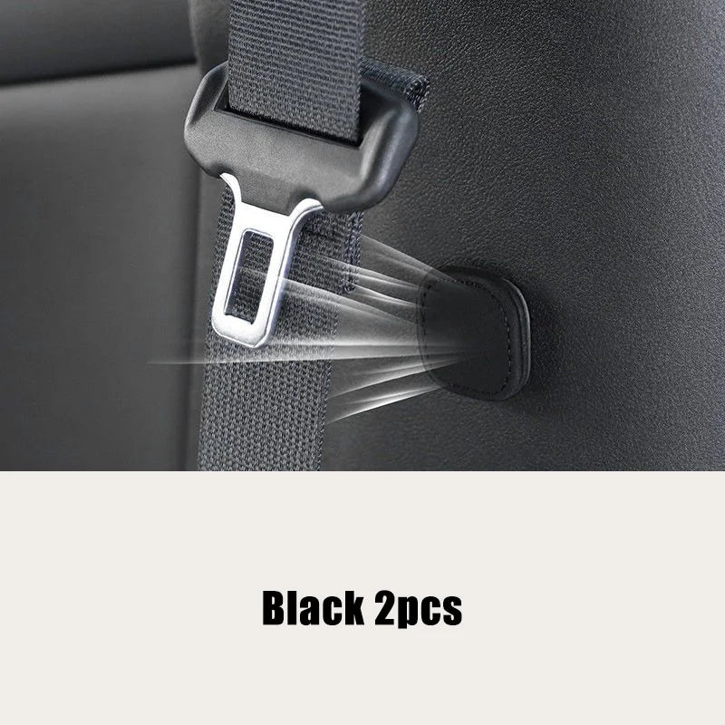 Support magnétique de ceinture de sécurité de voiture, 2 pièces, Clip de fixation, bouchon limiteur de ceinture de sécurité en cuir Pu pour Clip de ceinture de sécurité, empêche les chutes