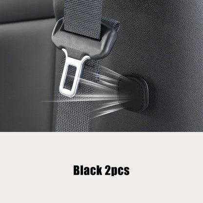 Support magnétique de ceinture de sécurité de voiture, 2 pièces, Clip de fixation, bouchon limiteur de ceinture de sécurité en cuir Pu pour Clip de ceinture de sécurité, empêche les chutes