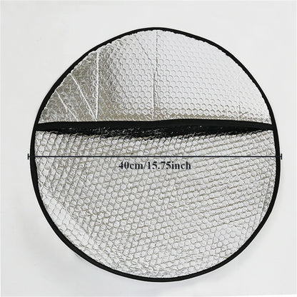 Pare-soleil de pare-brise de voiture en aluminium, Protection solaire Anti-uv, pliable, fournitures de voiture, pare-soleil pour volant de voiture, argent