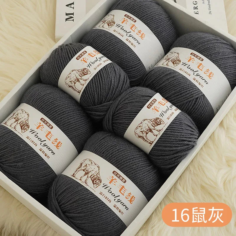 Fil de laine mélangé au Crochet de qualité supérieure, pour pull, écharpe, fil épais, 4 plis, 3 pièces x 100g = 300 grammes