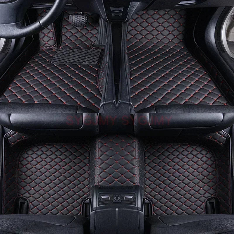 Tapis de Sol de Voiture 3D Personnalisé en Cuir Artificiel, Accessoires d'Nikpour KIT 2008, 2014, 2019, 3008, 4008, 2017-2023