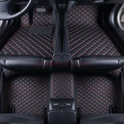 Tapis de Sol de Voiture 3D Personnalisé en Cuir Artificiel, Accessoires d'Nikpour KIT 2008, 2014, 2019, 3008, 4008, 2017-2023