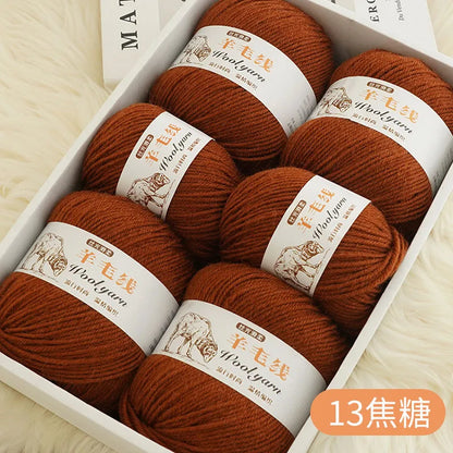 Fil de laine mélangé au Crochet de qualité supérieure, pour pull, écharpe, fil épais, 4 plis, 3 pièces x 100g = 300 grammes