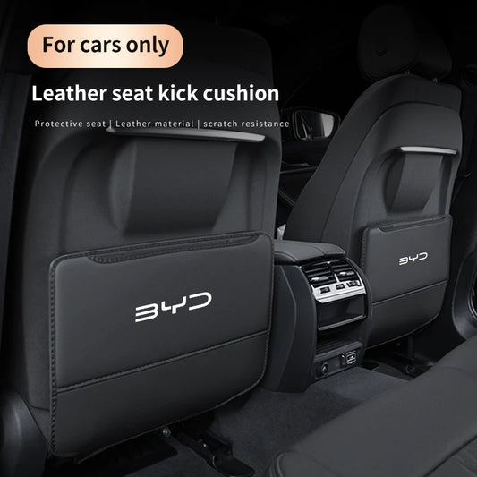Pour BYD Atto 3 Tang F3 E6 Yuan Plus Song Max F0 Qin G3 I3 Han siège de voiture stockage arrière dossier Anti-usure coussin Anti-coup de pied