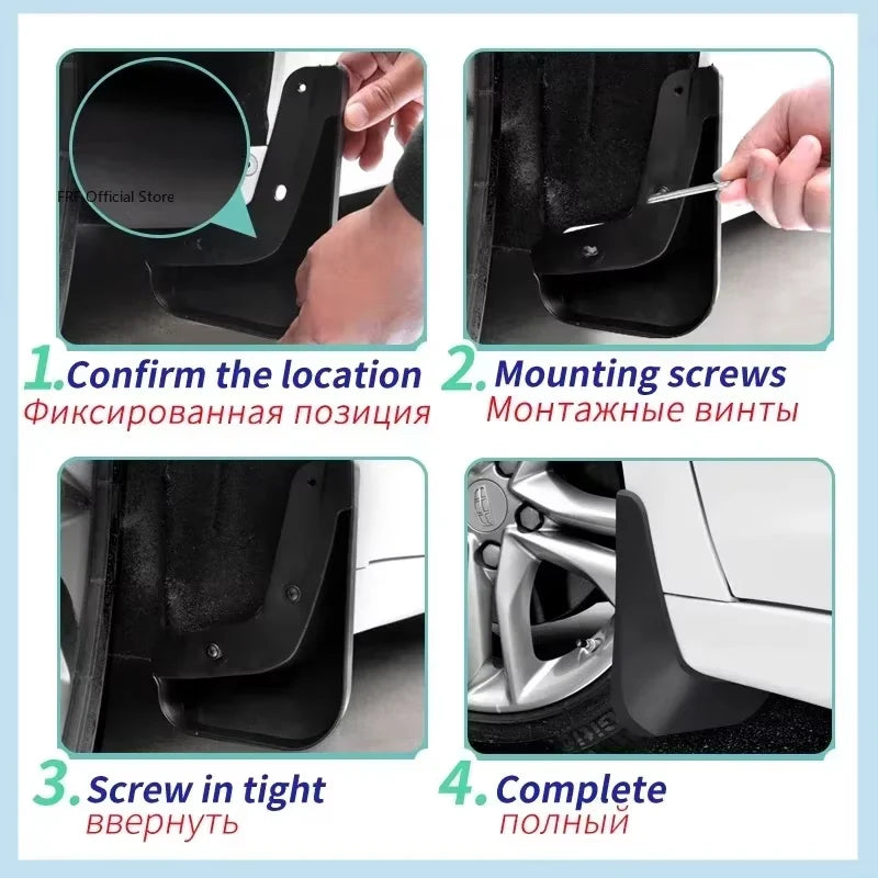 Garde-boue doublé de roue automatique pour BYD Sealion 05 EV, accessoires 2025 2026 2027, garde-boue anti-éclaboussures