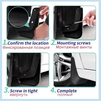 Garde-boue doublé de roue automatique pour BYD Sealion 05 EV, accessoires 2025 2026 2027, garde-boue anti-éclaboussures