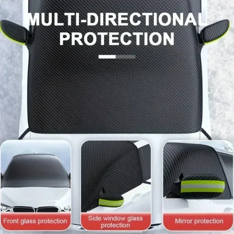Couverture de neige de pare-brise de voiture, protection de fenêtre avant bloquée par la glace, accessoires automobiles extérieurs