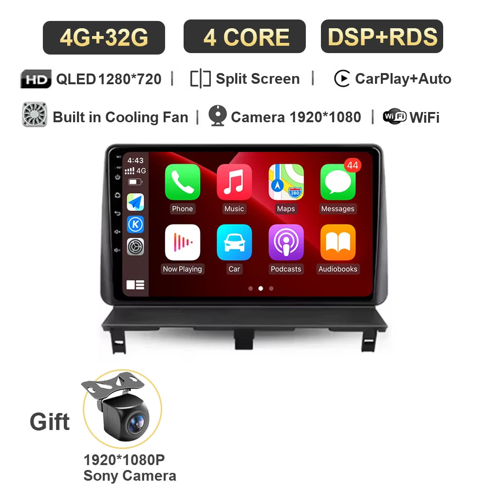 Android 15 autoradio Carplay pour Peugeot Partner 1 2002 - 2008 Partner origine 1 2008-2011 Android Auto lecteur multimédia stéréo