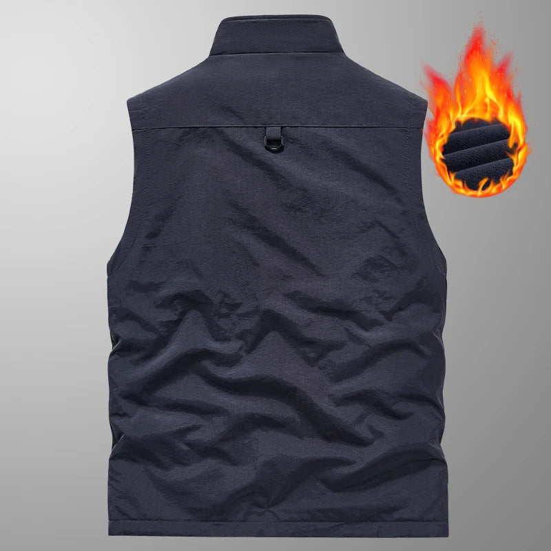 سترة رجالية دافئة مضادة للرياح ومقاومة للبرد، للرياضات الخارجية والترفيه، لفصلي الخريف والشتاء، مريحة، قطيفة، دافئة وعصرية