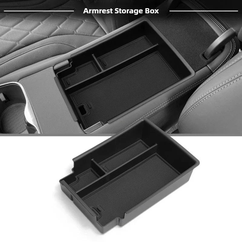 Boîte de rangement d'accoudoir pour accessoires de voiture BYD Sealion 7 2024 2025, support de verre, contrôle Central, boîte de rangement d'articles divers, rangement