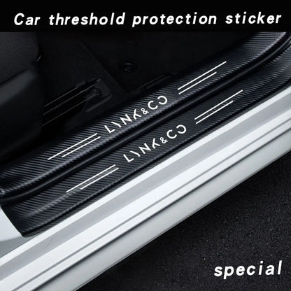 Autocollants de voiture en fibre de carbone Protecteur de seuil de porte Bande de protection de pare-chocs pour Lynk & Co 01 05 09 02 Lynk Co 03 EM-F 06 Accessoires Phev