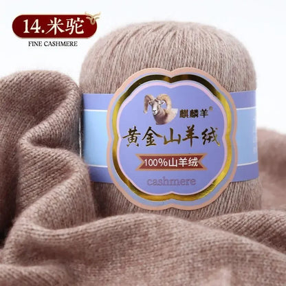 Fil de laine 100 cachemire pour optique moyenne ogo, écharpe, chaussettes, glafraîchement, chaud, 3 plis, crochet, doux pour la peau, 100% g/ensemble