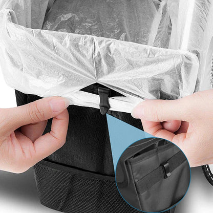 Poubelle de voiture étanche, organisateur automatique Acessórios, décharge Lixo, Bolsos de armazenamento de carros, fermeture éclairable, portable