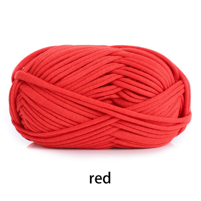 Fil en tissu élastique de 100g 30m de haut, épais, fait à la main, sac tricoté au Crochet, panier de rangement, paquet de matériel de fil au Crochet