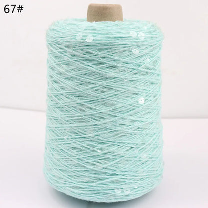 Fil à paillettes spécial 300, 900M, 100% coton, 6mm + 3mm, accessoires pour vêtements, bricolage, poupée de chiffon, fil à tricoter