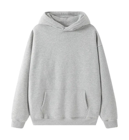 Bricolage LOGO personnalisé Image 17 + couleurs 400GSM chaud hommes surdimensionné goutte épaule sweats à capuche couleur unie mâle hiver avec sweat à capuche en polaire