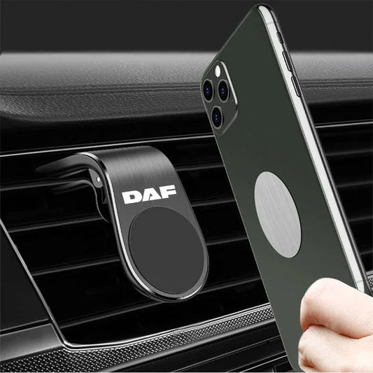 Support de téléphone magnétique de type L pour voiture, clip de support trempé à tous les modèles, support de téléphone portable pour DAF 106xf 105, hydratant 85, accessoires de camion lf van