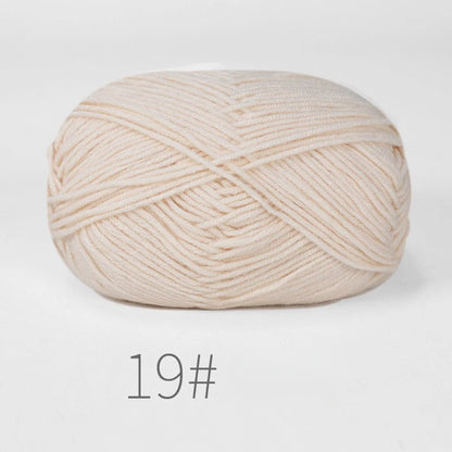 Nouveau 5 pièces couleurs mélangées fil lait coton fil combinaison Crochet tricot fil ensemble pour à la main bricolage artisanat pull écharpe tricot