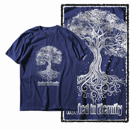 Coolmind MAX yggdrasil printed Exclusive graphic men T shirt 100% cotton big size streetwear men tshirt cool t-shirt tee shirts
