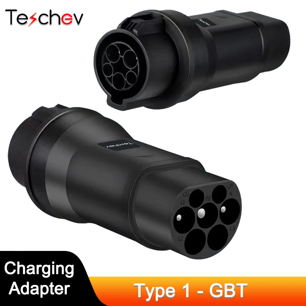 Adaptateur de Type 1 à Type 2, chargeur de véhicule électrique, adaptateur AC de Type 2 à Type 1, convertisseur de charge GB/T EVSE pour voitures électriques