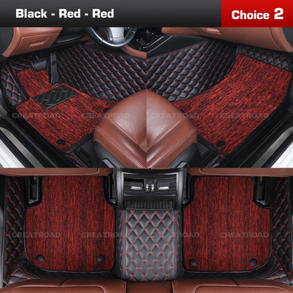 Tapis de sol de voiture Double couche, couverture de tapis automobile personnalisée, accessoires d'intérieur pour Xpeng G6/G9 2022 2023 2024 2025