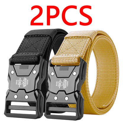 Ceinture DulWaist pour hommes et femmes, structure automatique durable, parfaite pour les aventures en plein air, accessoires unisexes, 2 pièces