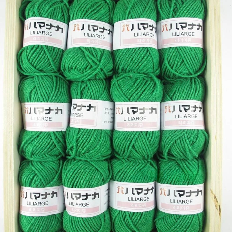 12 pièces 300g fil de lait fait à la main grossier bricolage tissage boule de fil pour pull chapeau écharpe et autres vêtements doux Crochet fil à tricoter