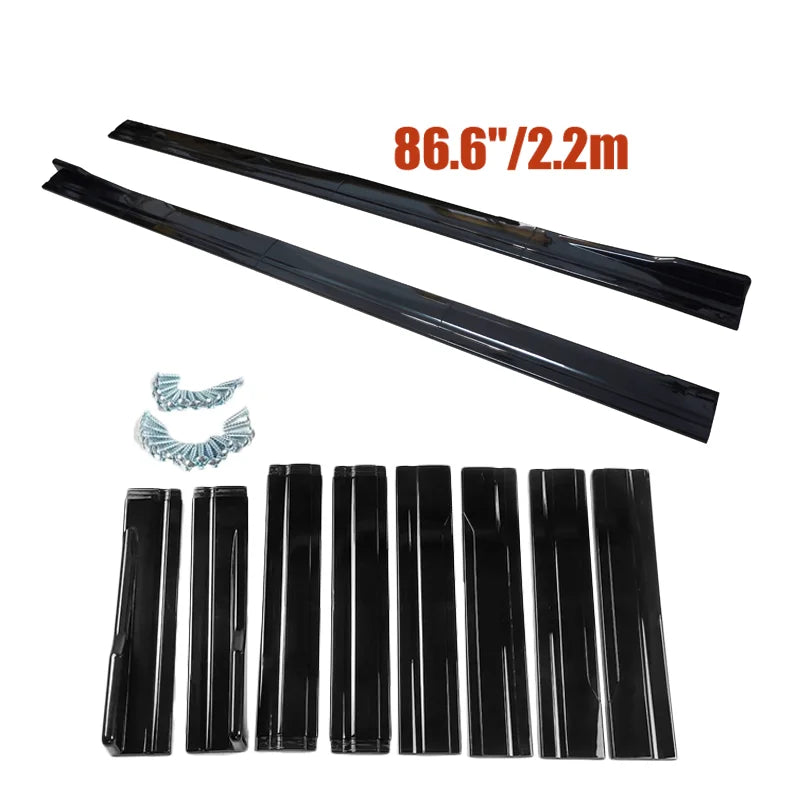 Pour Mercedes Benz accessoires W177 W176 W203 W204 W205 W211 W212 W213 AMG jupes latérales de voiture Extension panneau à bascule séparateur 8 pièces A
