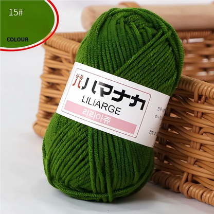 Fil à tricoter en coton doux et épais pour bébé, fil de velours en fibres épaisses pour tricot à la main, fil à crocheter pour pull DIY