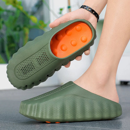 Pantoufles d'été à la mode pour hommes, chaussures d'extérieur légères antidérapantes à tige basse, chaussures décontractées résistantes à l'eau pour hommes