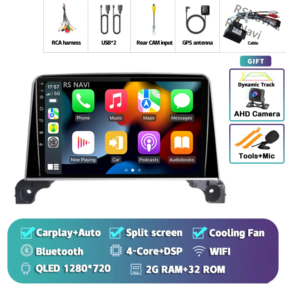 Android 15 Carplay Auto 2K écran autoradio multimédia lecteur vidéo pour Peugeot 5008 4008 3008 2017 - 2020 2din Autoradio stéréo