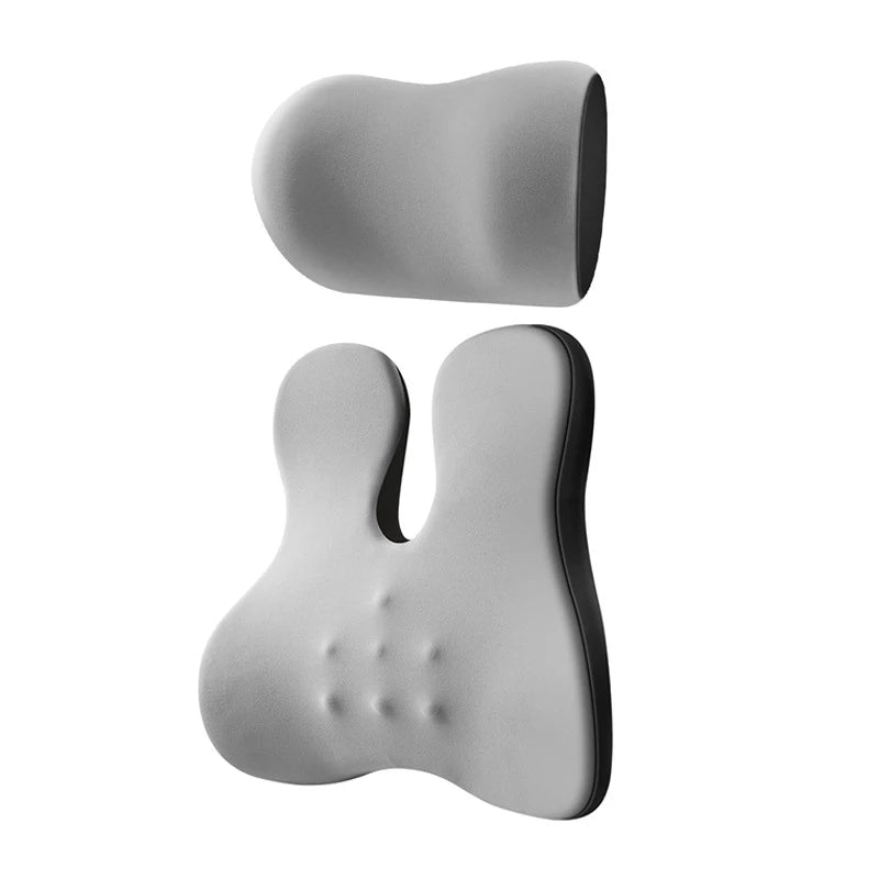Appuie-tête de voiture, support lombaire, coussin de siège de voiture, coussin lombaire, oreiller chauffant électrique pour voiture, oreiller de protection du cou
