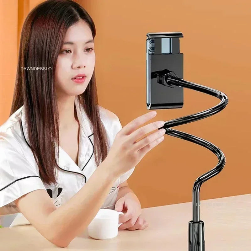 Support de téléphone 128cm, support paresseux, appui-tête, lit 360, bras longs flexibles, support à pince pour IPhone Samsung et appareil 3.5 ~ 6.7 pouces