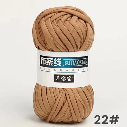 Fil épais de 100g, tissu coloré Super doux, bande de fil pour tricoter à la main, sac tissé, panier de tapis, matériel tricoté à la main, bricolage