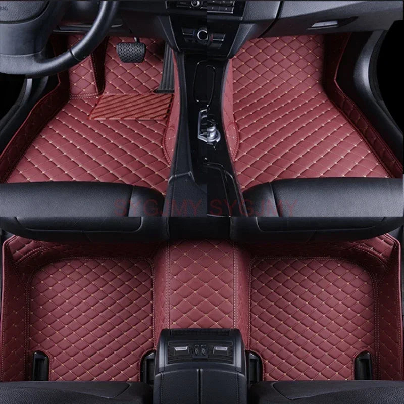 Tapis de Sol de Voiture 3D Personnalisé en Cuir Artificiel, Accessoires d'Nikpour BMW Série 5 E39 1995-2004 E60 F10 G30 2017-2022