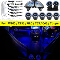 Lumières d'ambiance LED 3/64 couleurs, pour Mercedes Benz W205 X253 classe C GLC coupé C43 C63s, Instrument intérieur, lampe décorative, rénovation