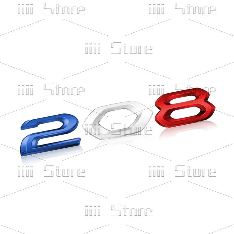 Autocollant 3D en métal chromé pour voiture, autocollant latéral de garde-boue de coffre arrière, accessoires automobiles pour Peugeot 208 308 408 508 GT RCZ