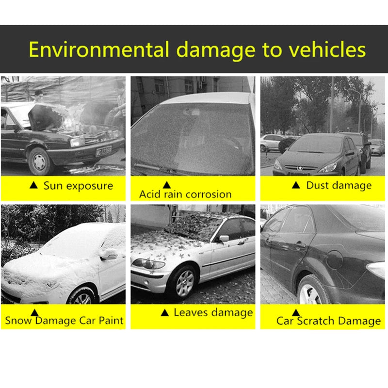 Housse de Protection extérieure pour voiture, couverture de neige extérieure complète, pare-soleil, anti-poussière, universelle pour berline Hatchback SUV