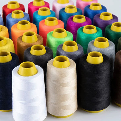 Fil à coudre en Polyester Durable, 1300 Yards/rouleau, Machine à coudre professionnelle, broderie, outils de couture à domicile