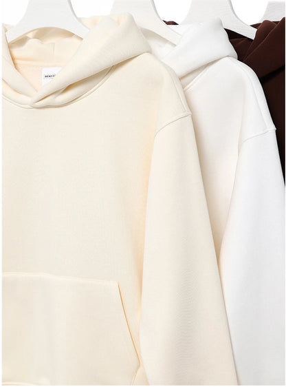 Sweat à capuche épais en coton épais pour homme, personnalisé avec Logo de votre marque, couleur unie, haute qualité, 500GSM, imprimé à faire soi-même, hiver