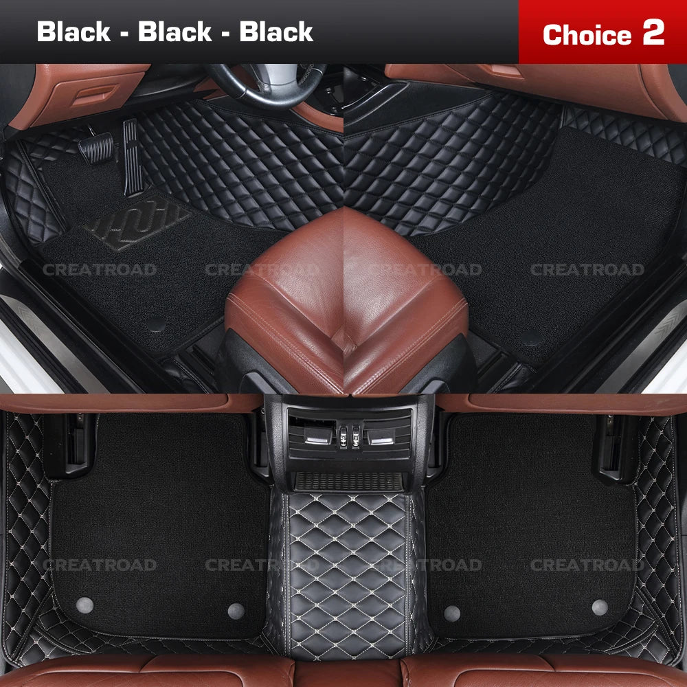 Tapis de sol de voiture Double couche, couverture de tapis automobile personnalisée, accessoires d'intérieur pour Xpeng G6/G9 2022 2023 2024 2025