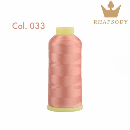 Rhapsody 120D2 5000 متر 40WT خيط بوليستر للتطريز لماكينة Brother Singer Janome Babylock للتطريز المنزلي 200 لون