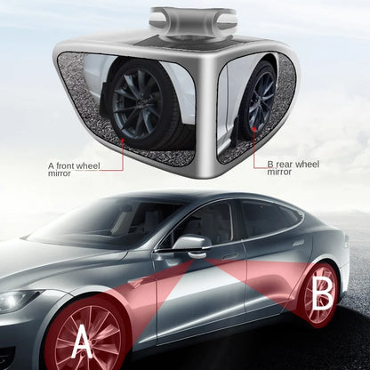 Rétroviseurs de voiture réglables et rotatifs, rétroviseur grand angle, rétroviseur de sécurité transparent, accessoires convexes, angle mort à 360 °, 2 pièces