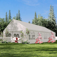 Tente de réception 20'x33', Gazebo de mariage robuste pour extérieur, parois latérales amovibles, résistant à l'eau et aux UV, abri pour événements, personnalisable